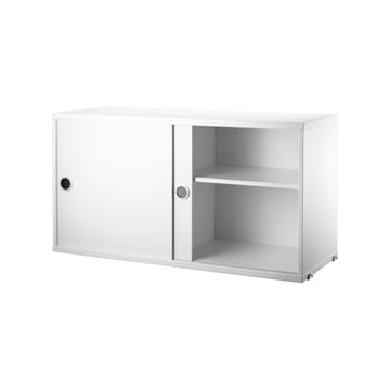 Armoire à portes coulissantes String - blanc, 78x30 cm - String