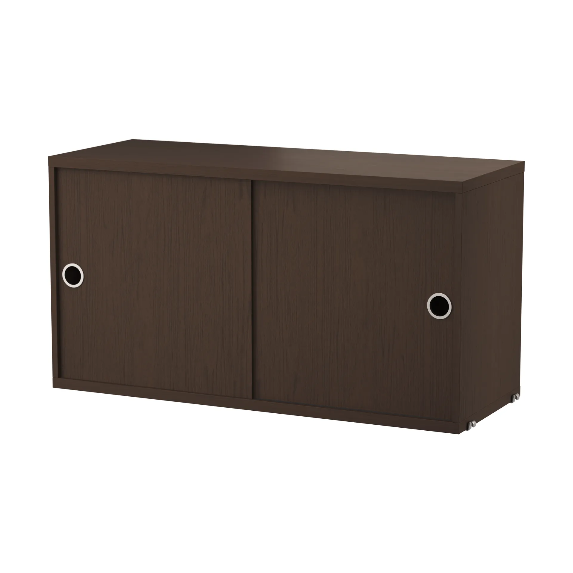 Armoire à portes coulissantes String, Chêne foncé, 78x30 cm String