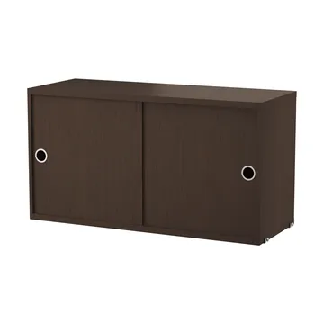 Armoire à portes coulissantes String - Chêne foncé, 78x30 cm - String