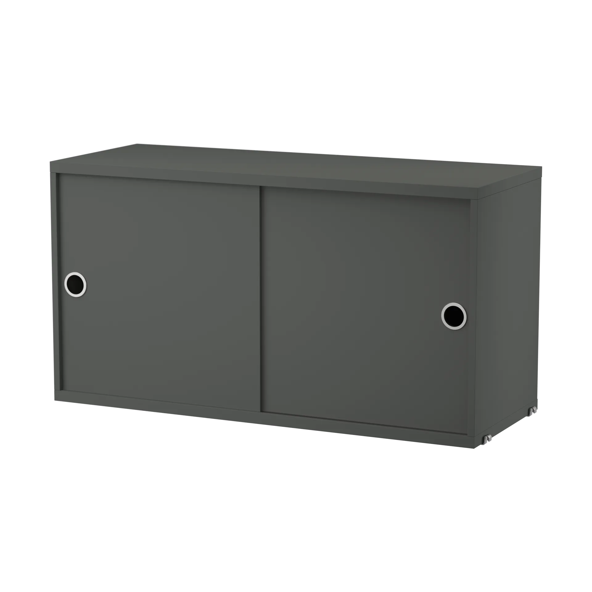 Armoire à portes coulissantes String, Gris foncé, 78x30 cm String