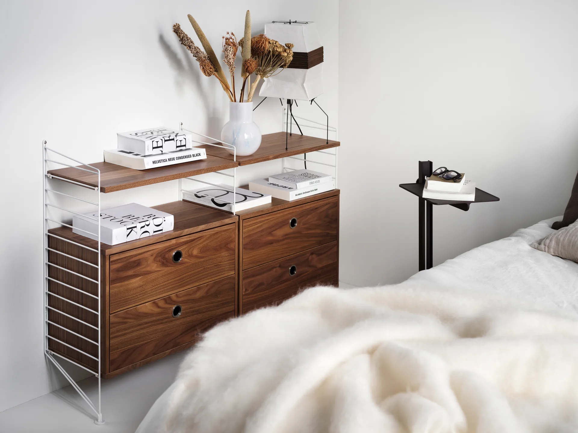 Caisson à tiroirs String, blanc, 58x30 cm String