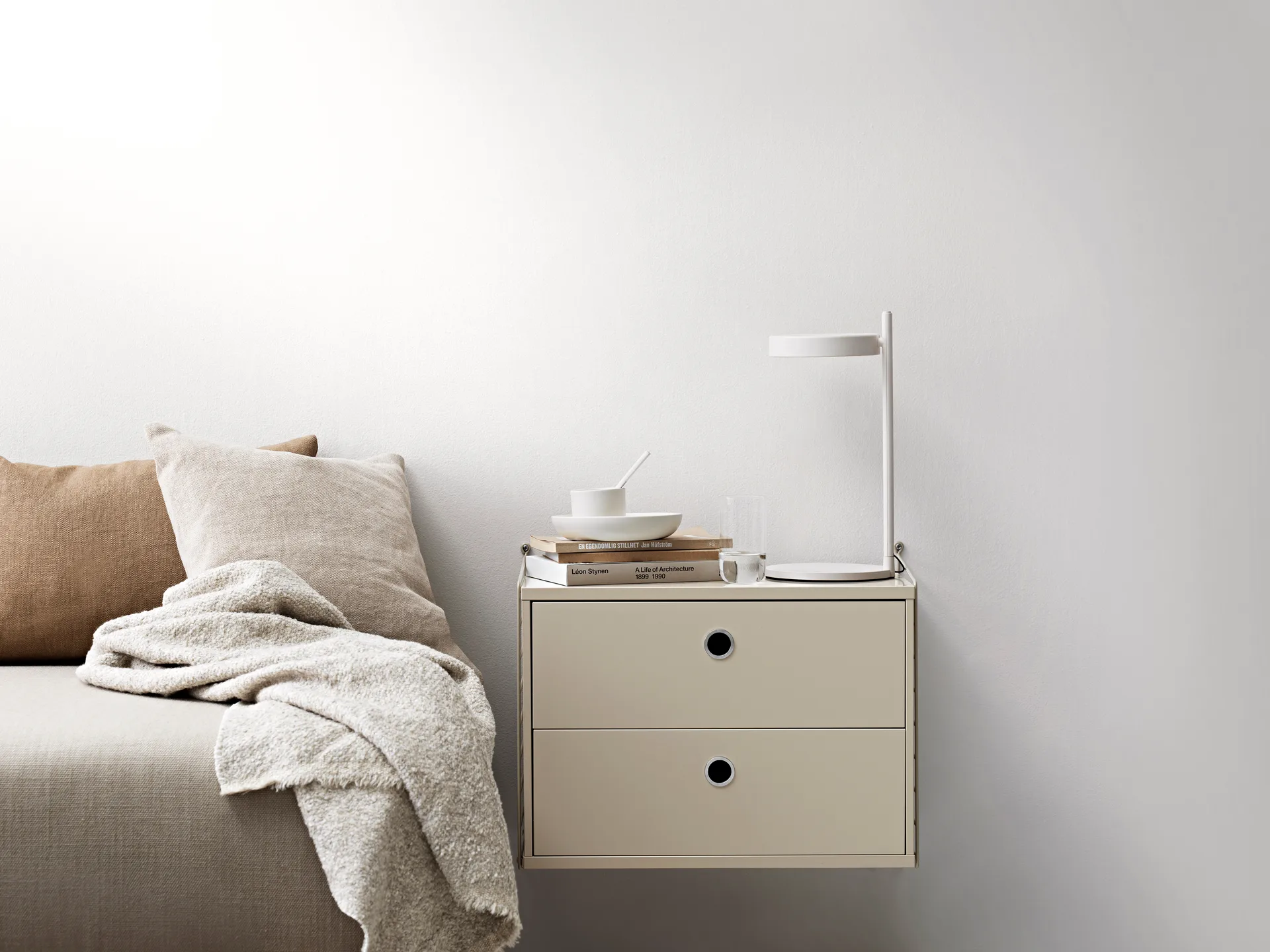 Caisson à tiroirs String, chêne, 58x30 cm String