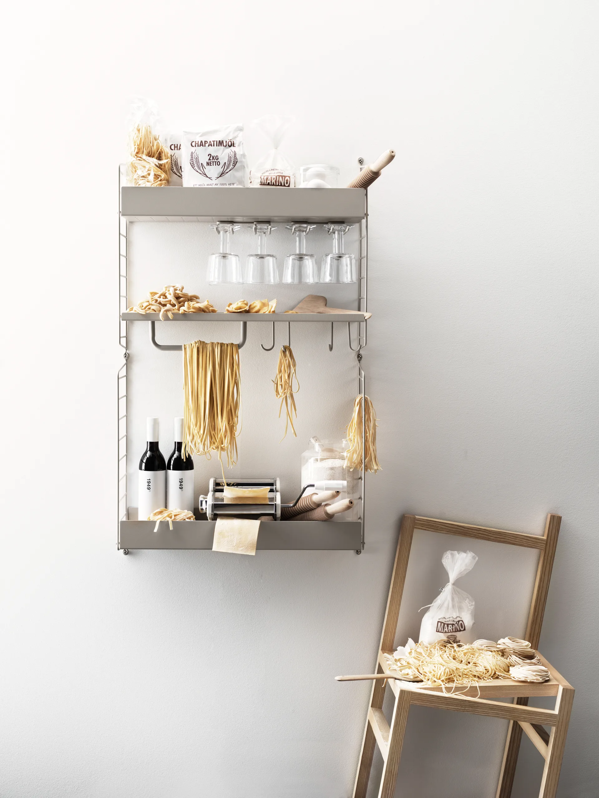 Crochet en J String lot de 5, Acier inoxydable String