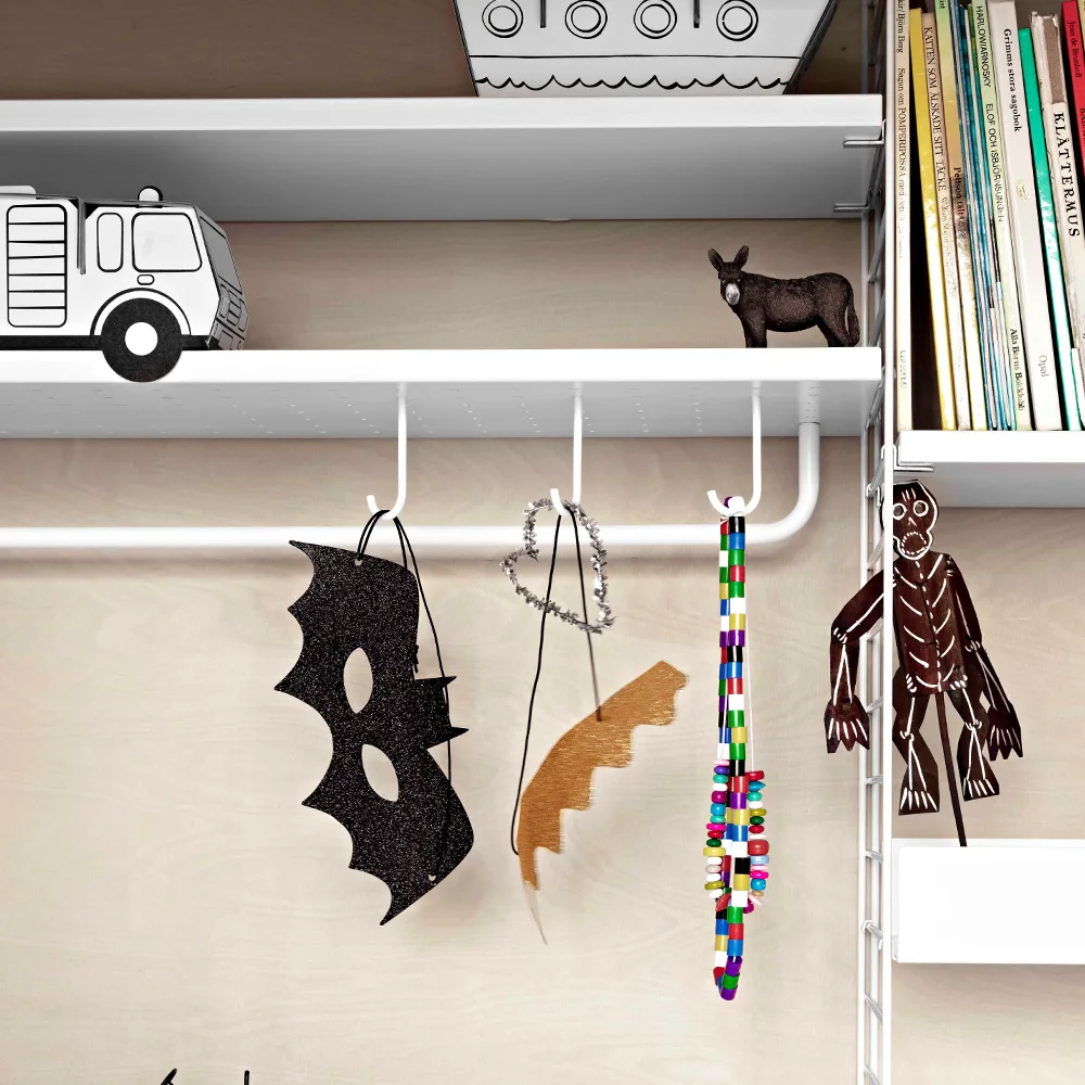 Crochet en J String lot de 5, Blanc String