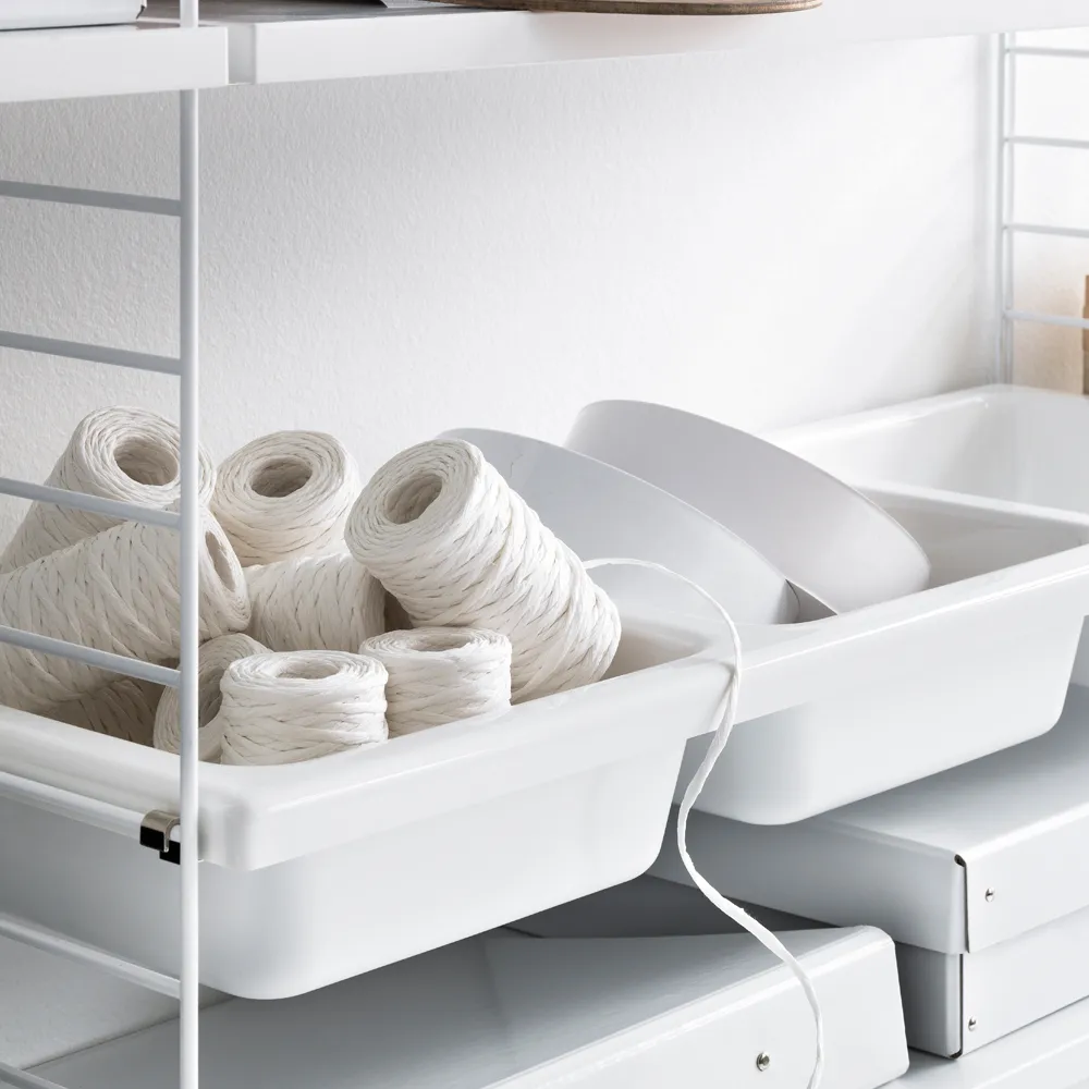 Étagère à bols String, Beige, 78x30 cm String