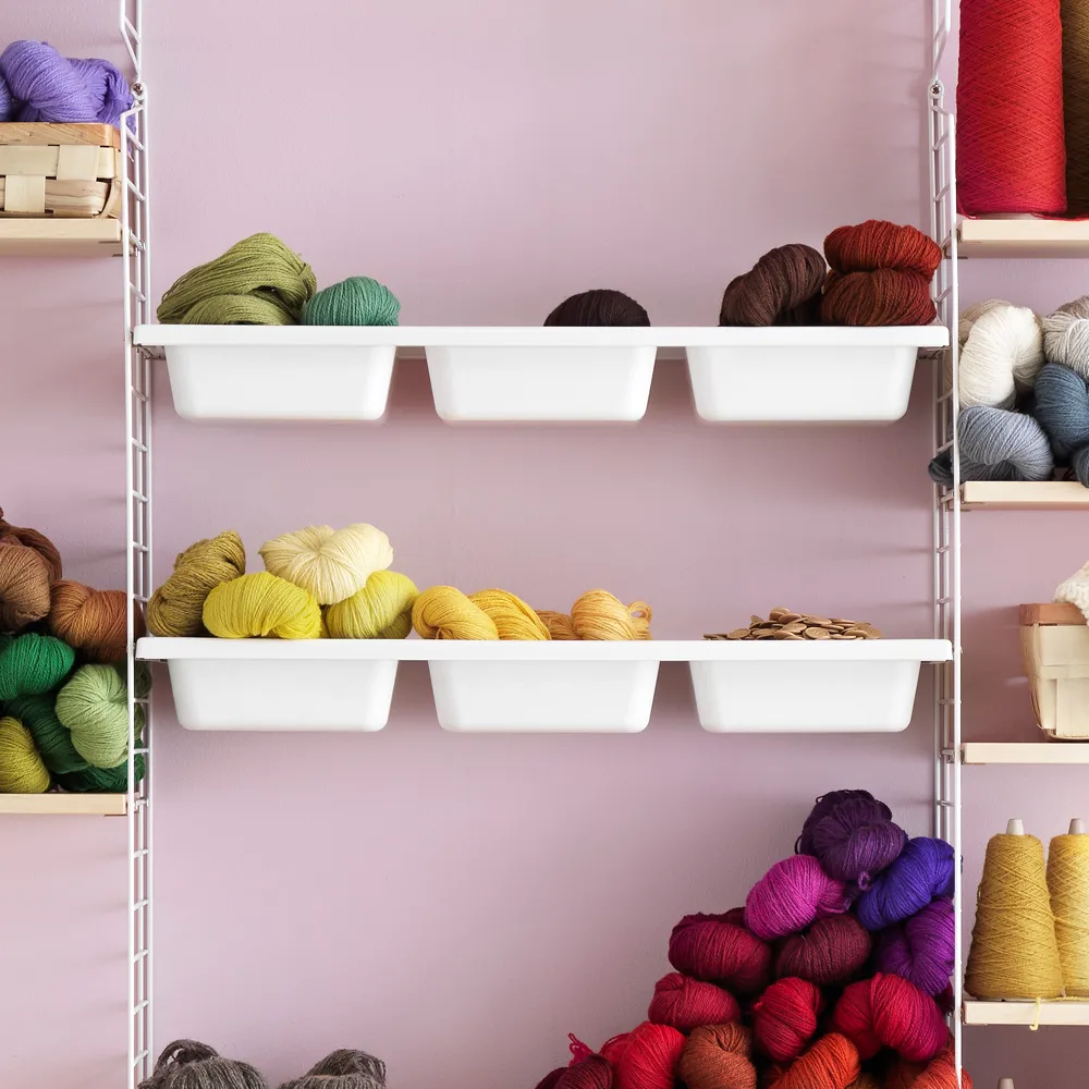 Étagère à bols String, Beige, 78x30 cm String