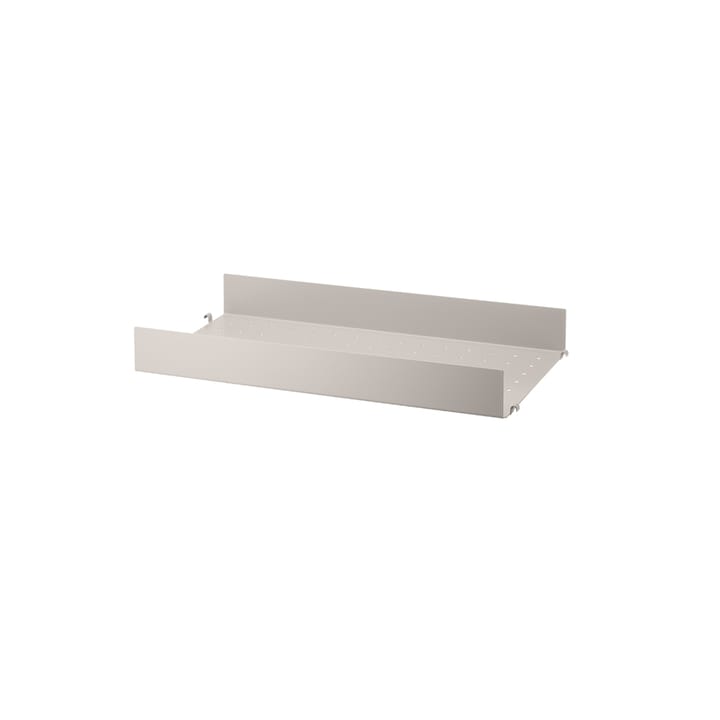 Étagère en métal String, beige, 58x30 cm , bord haut String