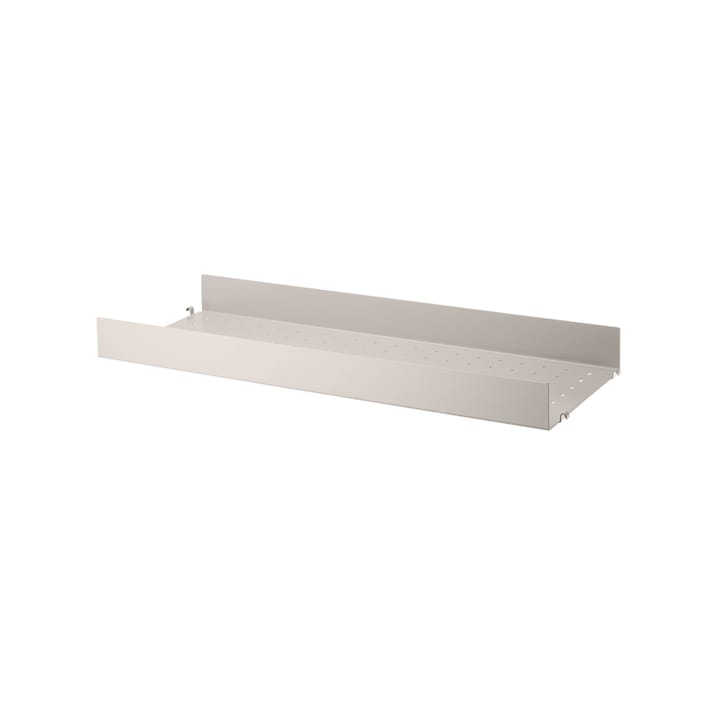 Étagère en métal String, beige, 78x30 cm , bord haut String