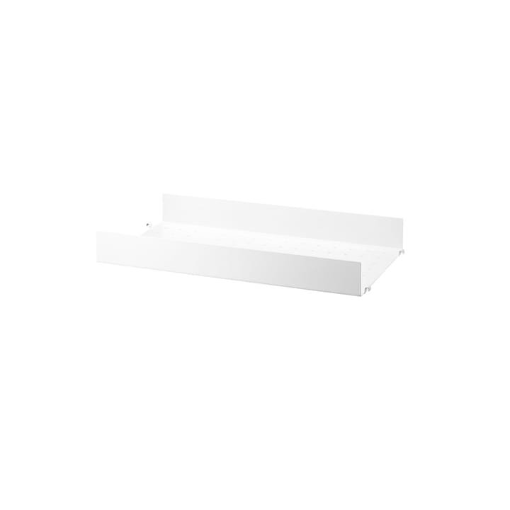 Étagère en métal String, blanc, 58x30 cm, bord haut String