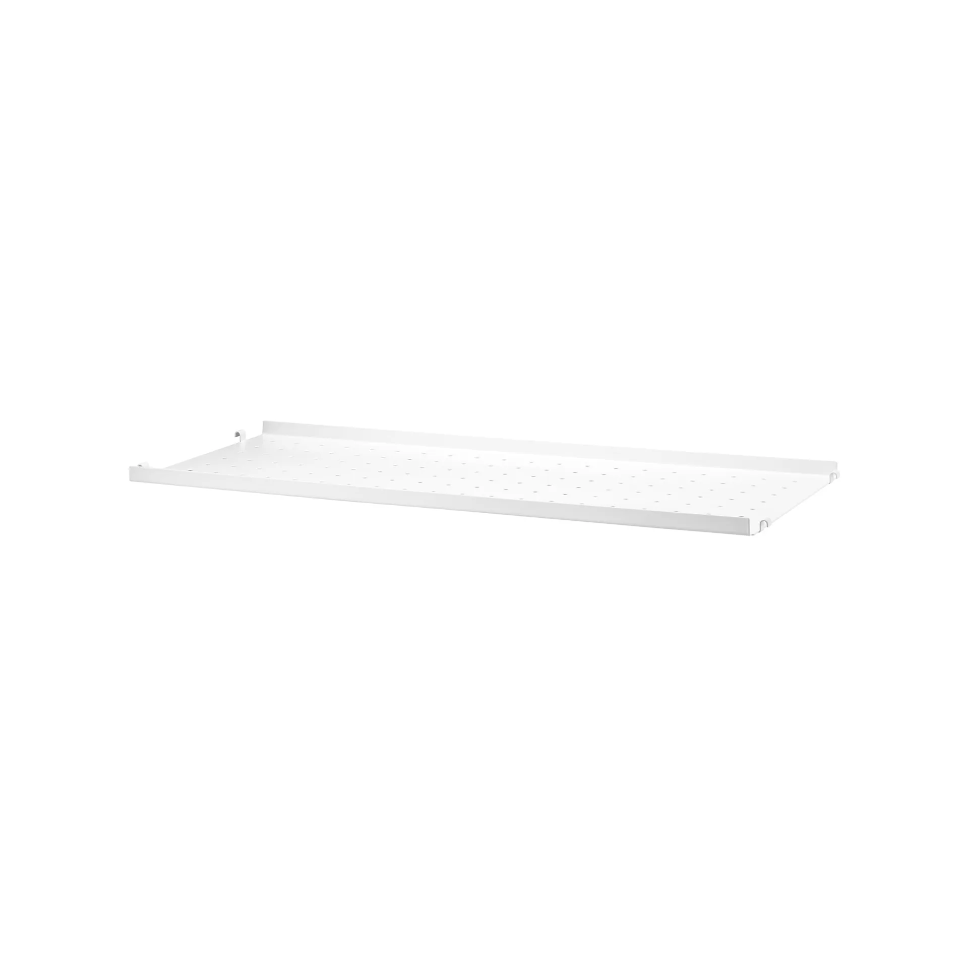 Étagère en métal String, blanc, 78x20 cm, bord bas String