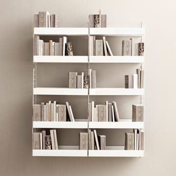 Étagère en métal String - blanc, 78x20 cm, bord bas - String