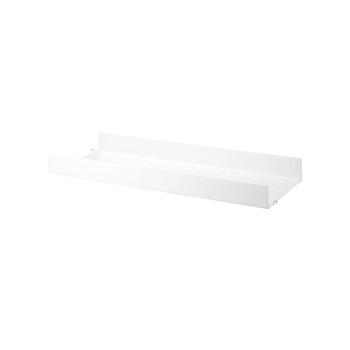 Étagère en métal String, blanc, 78x30 cm, bord haut String