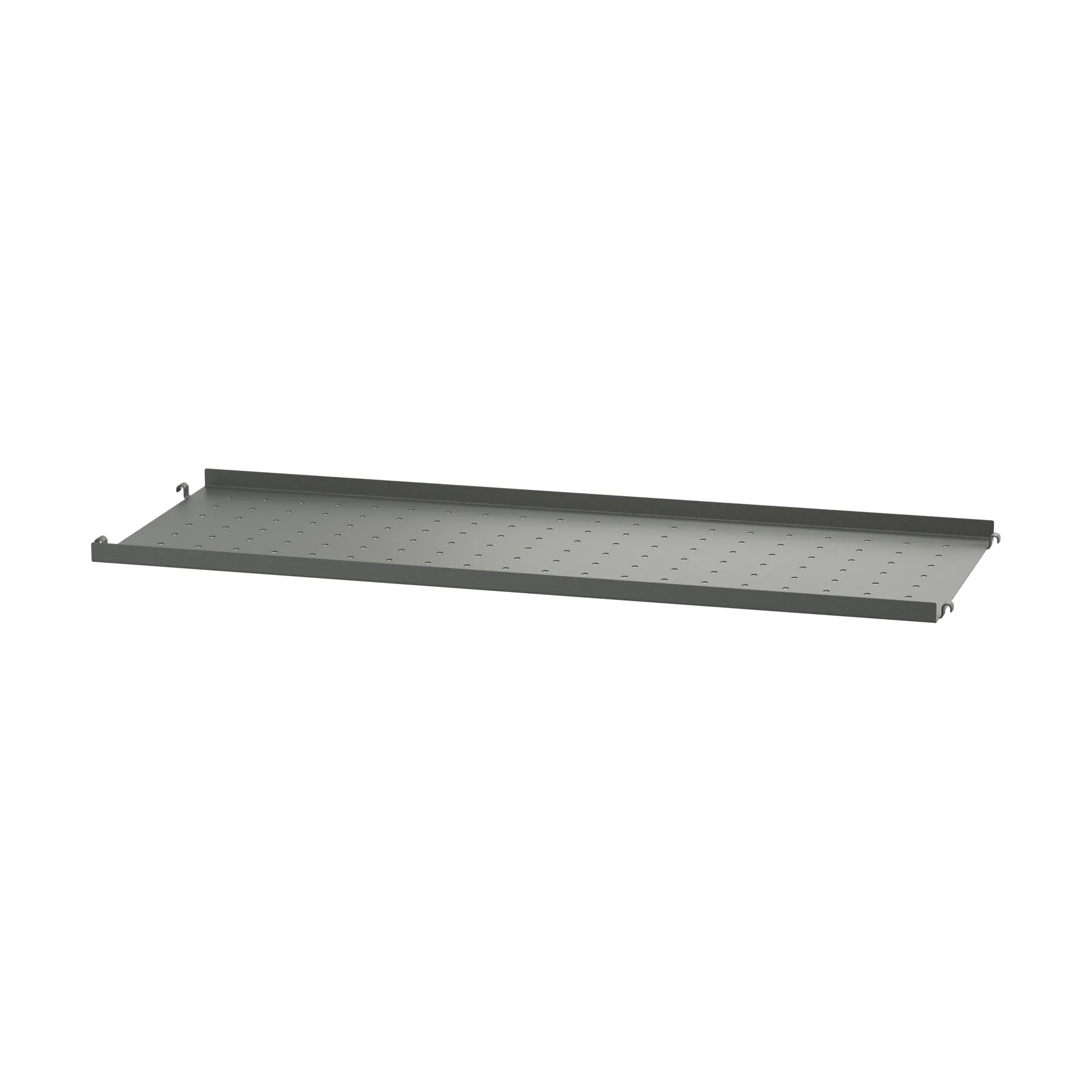 Étagère en métal String, Gris foncé, 78x30 cm, bord bas String