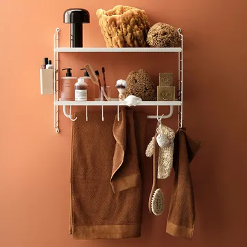 Étagère murale de salle de bain String - blanc - String