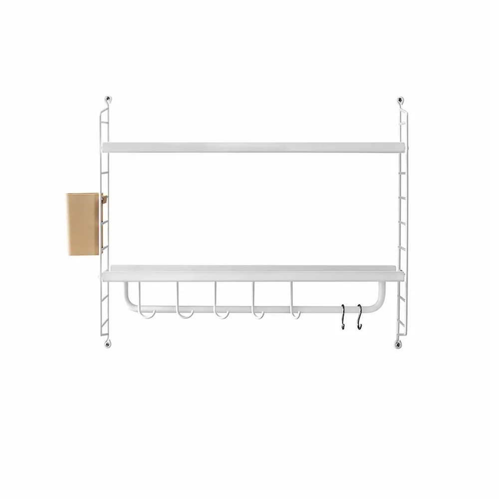 Étagère murale de salle de bain String, blanc String