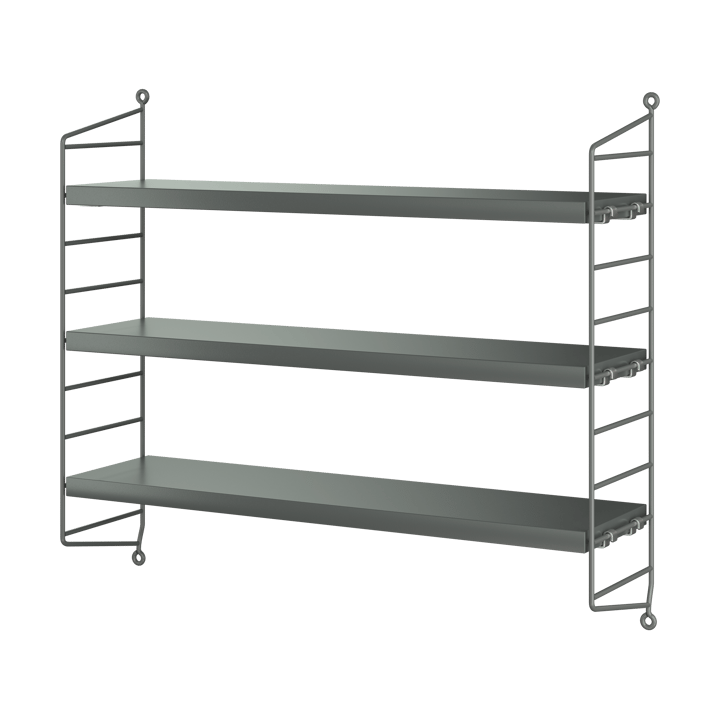 Etagère murale String Pocket - Gris foncé - String