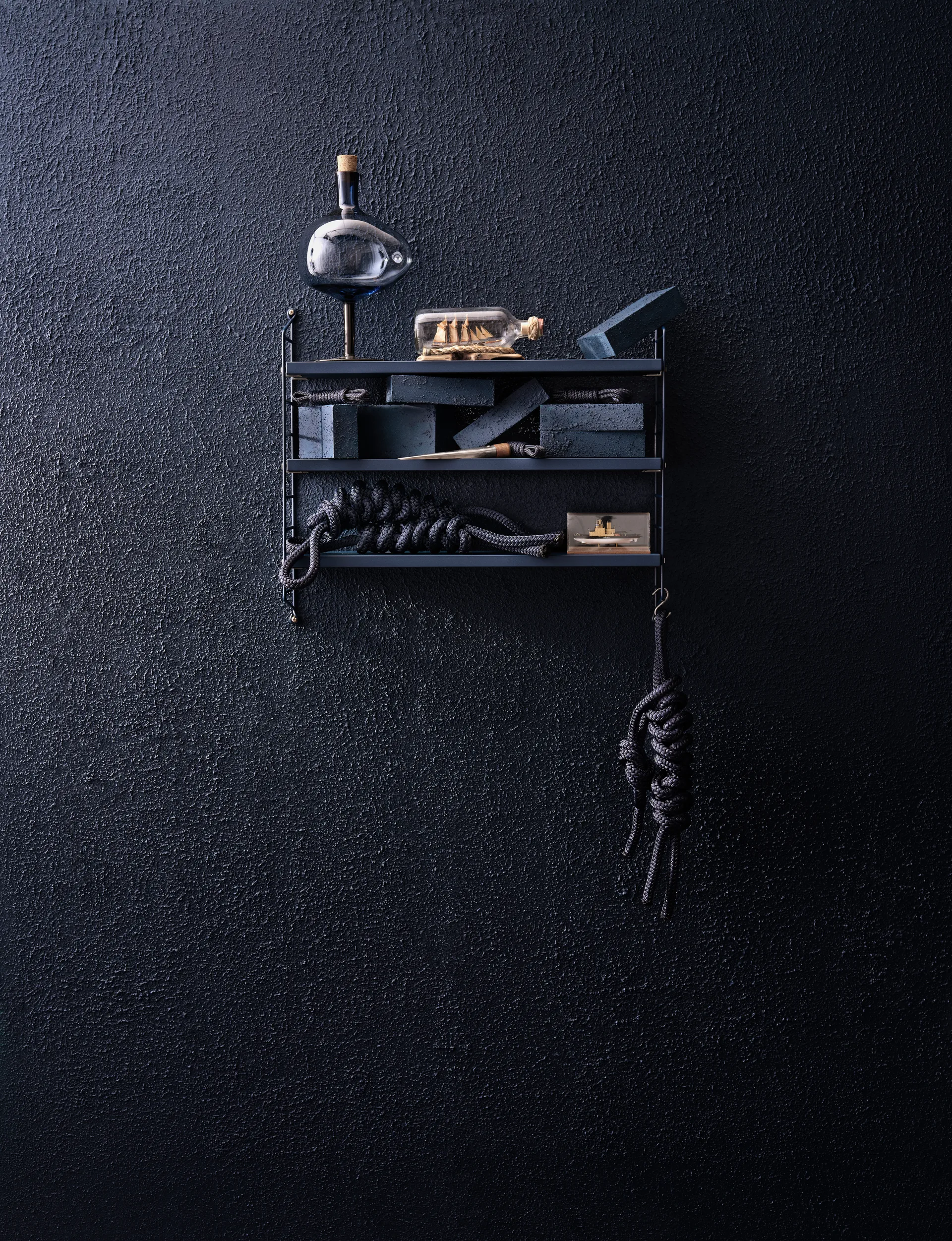 Etagère murale String Pocket, Nybro bleu String