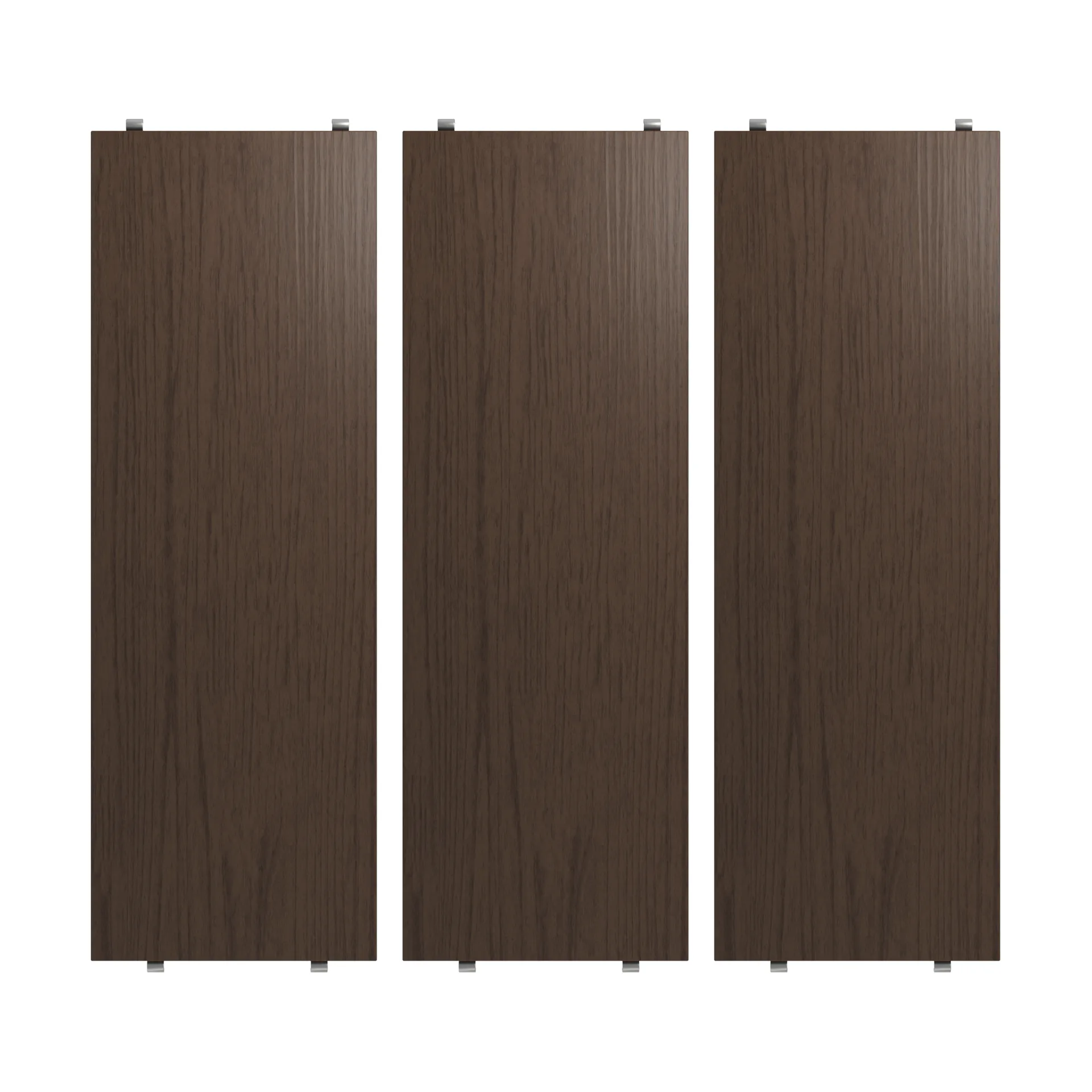 Étagère String, Chêne foncé, 58x20 cm, 3 pièces String