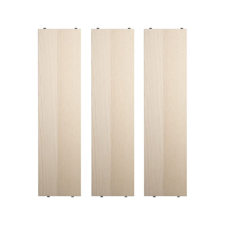 Étagère String - frêne, 78x20 cm, lot de 3 - String