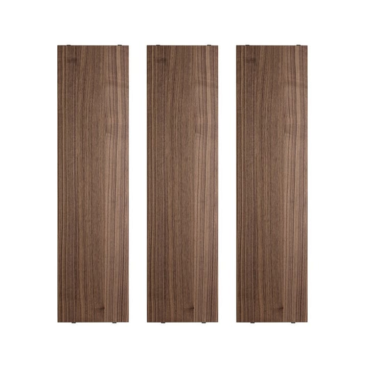 Étagère String - noyer, 78x20 cm, lot de 3 - String