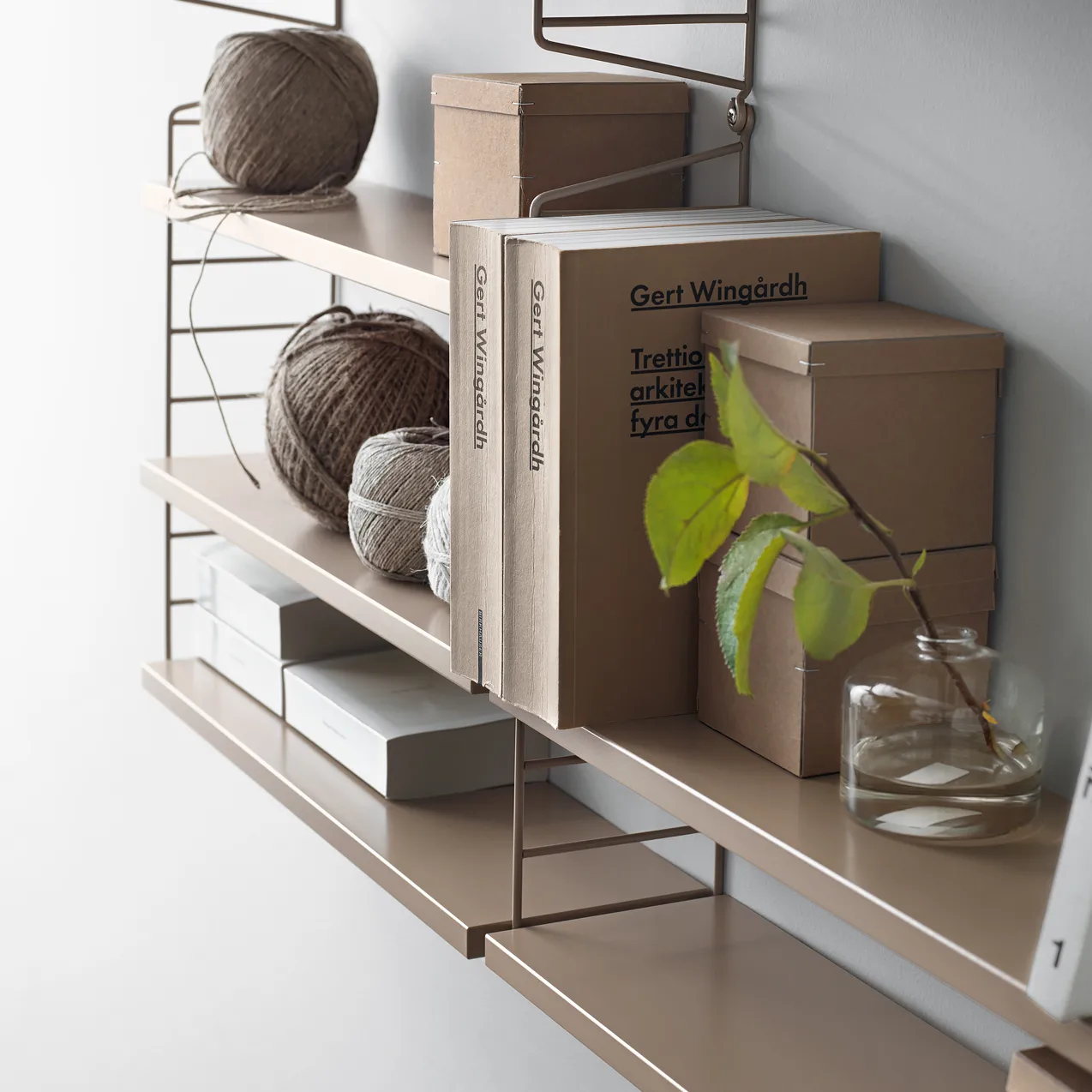 Étagère String Pocket beige, Beige String