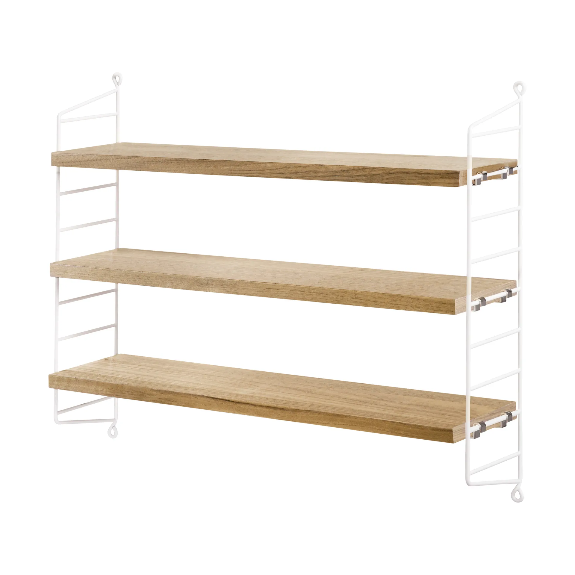 Étagère String Pocket chêne-blanc, chêne-blanc String