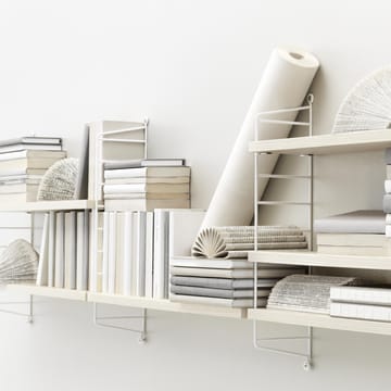Étagère String Pocket frêne-blanc - bois-blanc - String