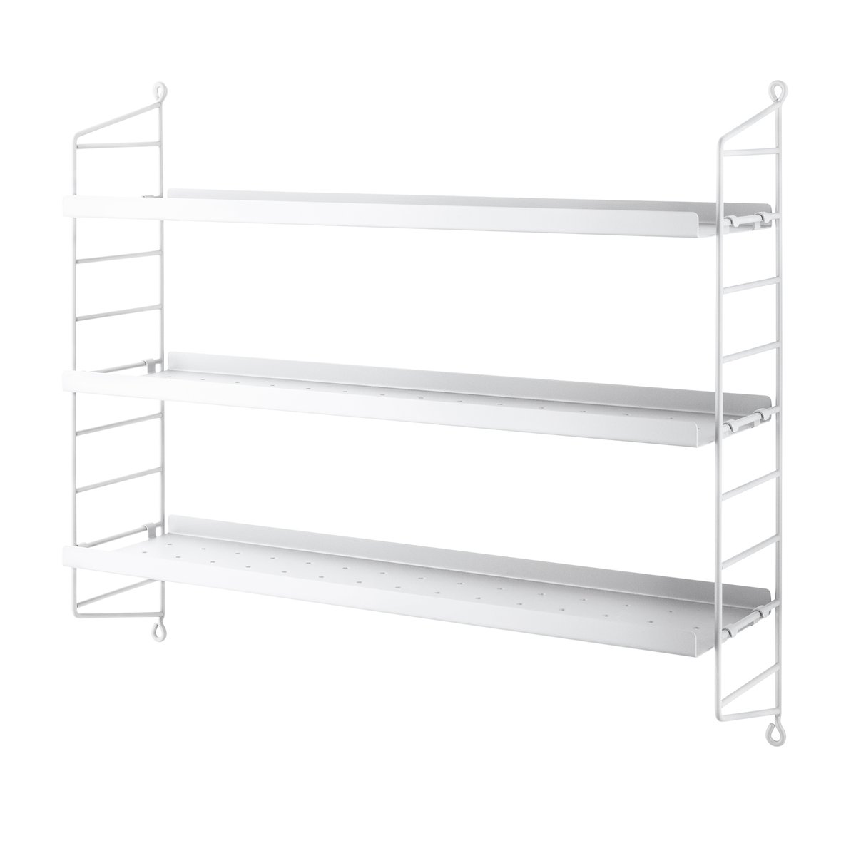 String Étagère String Pocket métal Blanc | Design Scandinave | Étagères & systèmes de rayonnage | Blanc