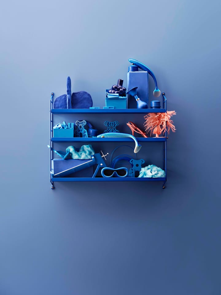 Étagère String Pocket métal, Bleu String