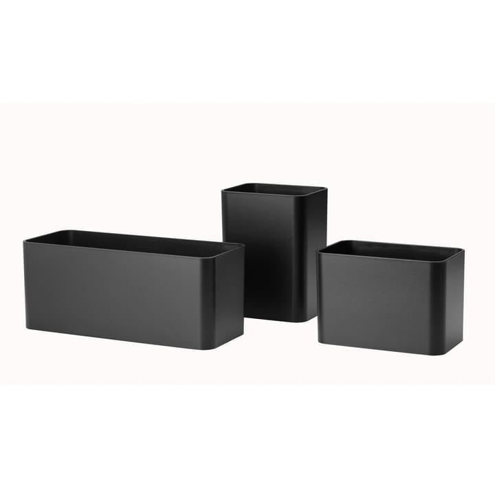 Boîte de rangement Grid 3 Pièces - noir - String Furniture