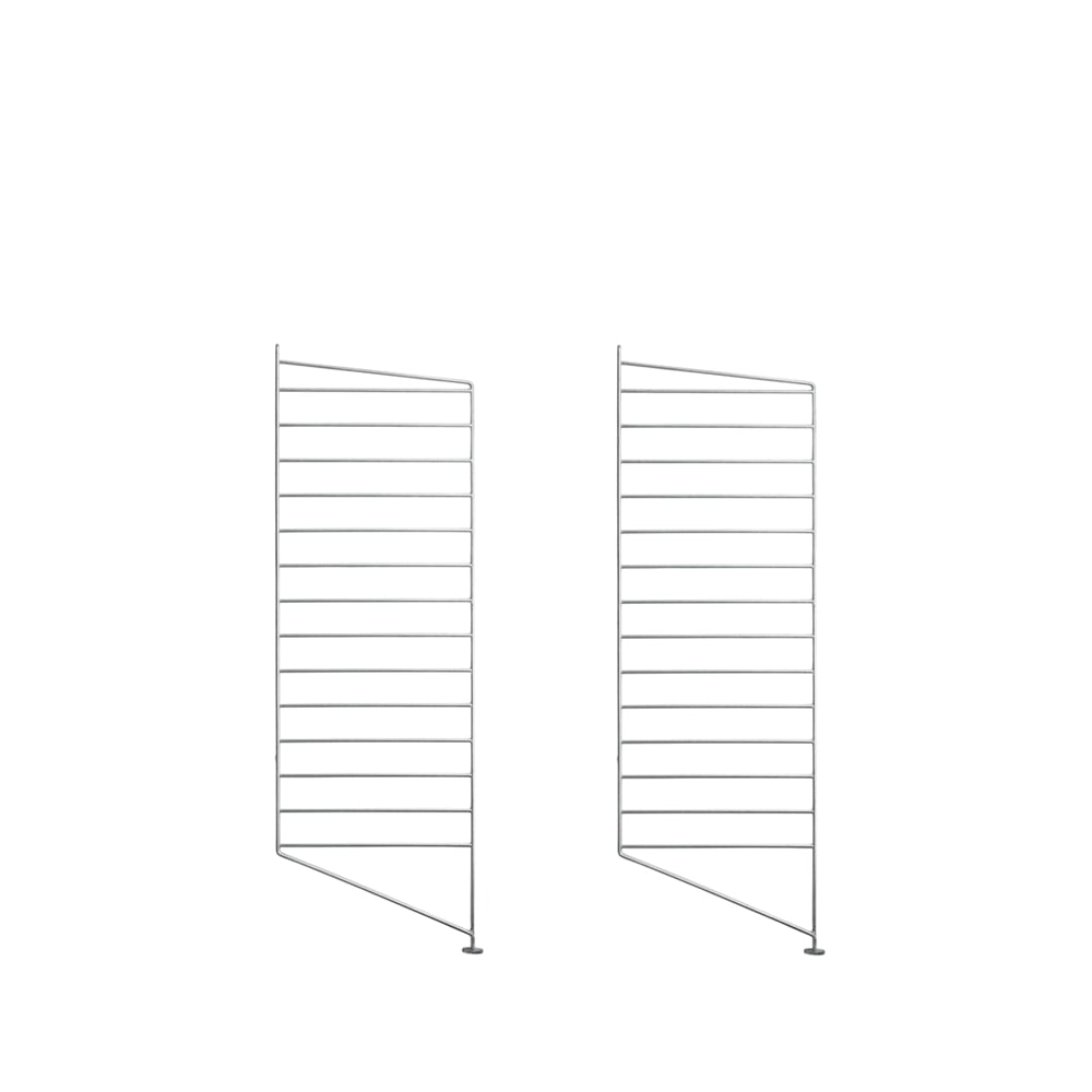 String Montant d'étagère extérieure String galvanisé, 85x30 cm, lot de 2