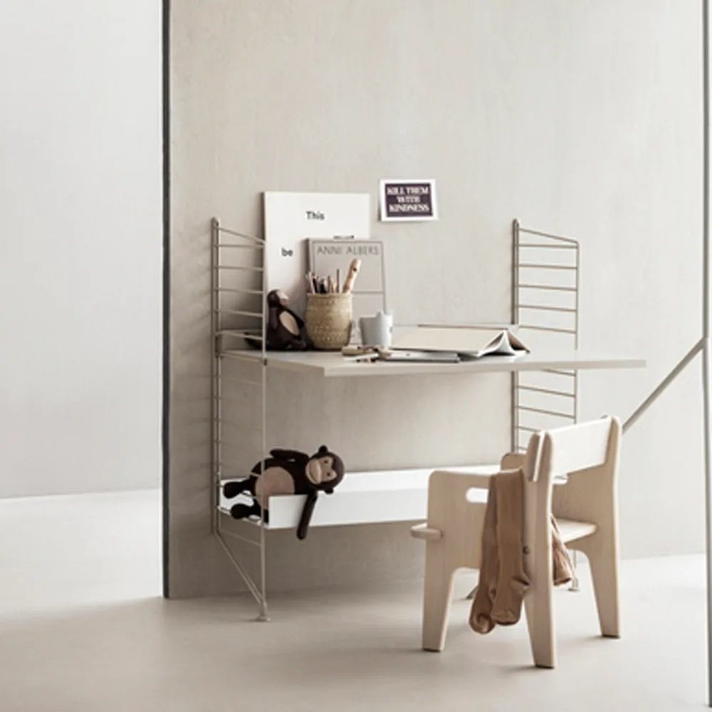 Montant d'étagère String, beige, 85x30 cm, lot de 2 String