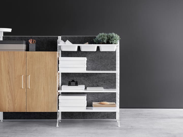 Montant d'étagère String, blanc, 115x30 cm, lot de 2 String