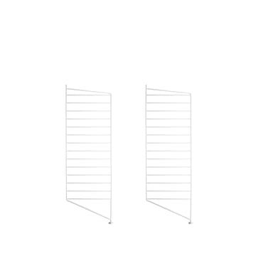 Montant d'étagère String - blanc, 85x30 cm, lot de 2 - String