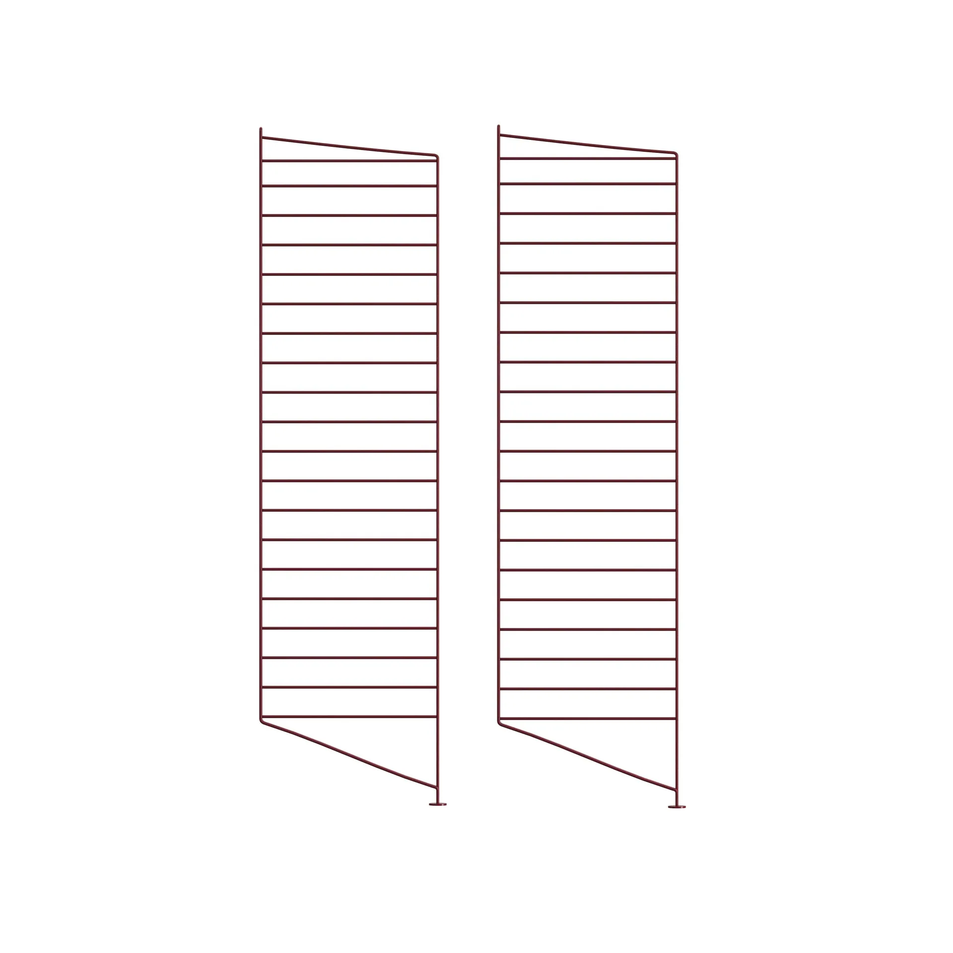 Montant d'étagère String, Bordeaux, 115x30 cm, Lot de 2 String