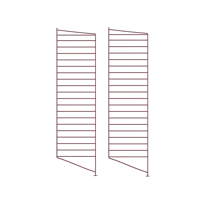 Montant d'étagère String - Bordeaux, 115x30 cm, Lot de 2 - String