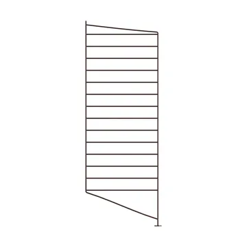 Montant d'étagère String - Brun foncé, 85x30 cm, 1 pièce - String