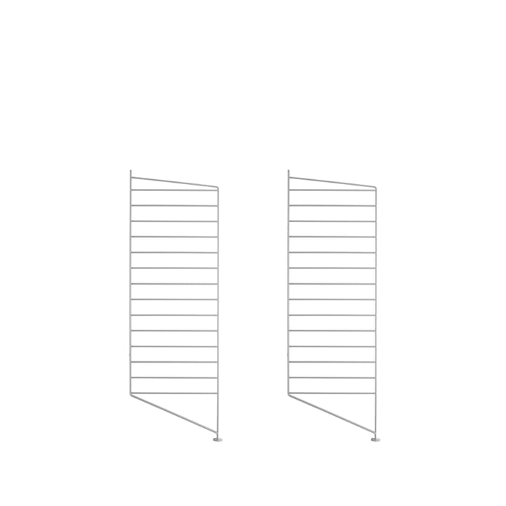 Montant d'étagère String, gris, 85x30 cm, lot de 2 String