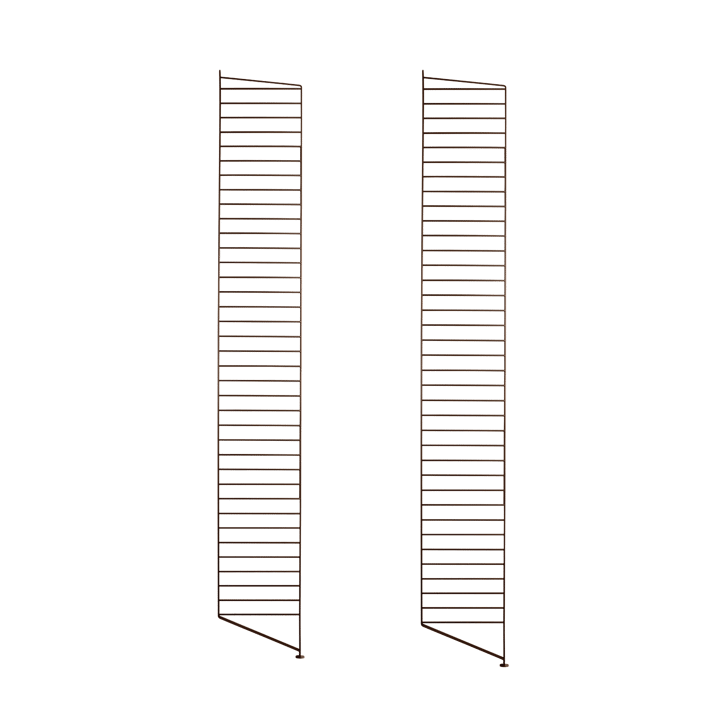 Montant d'étagère String - marron, 200x30 cm, lot de 2 - String