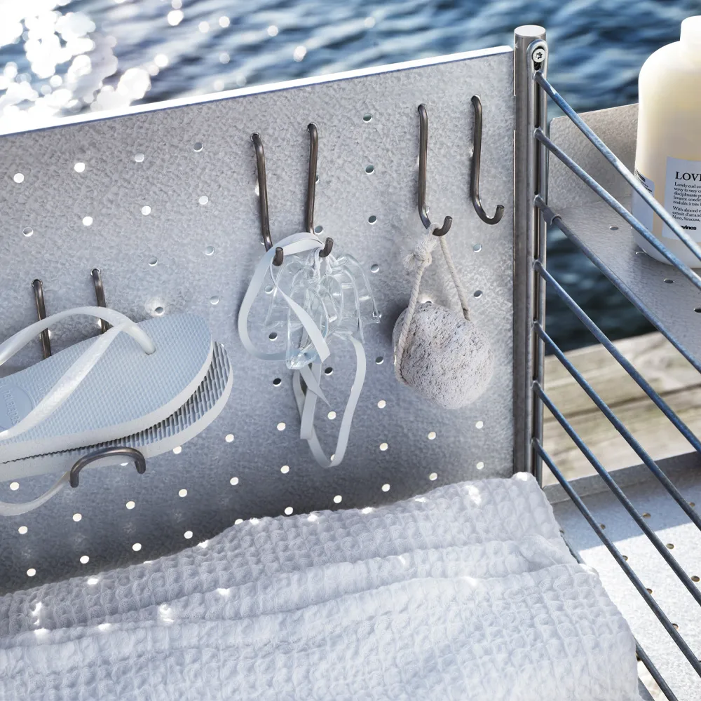 Panneau d'extérieur autoportant String, galvanisé String