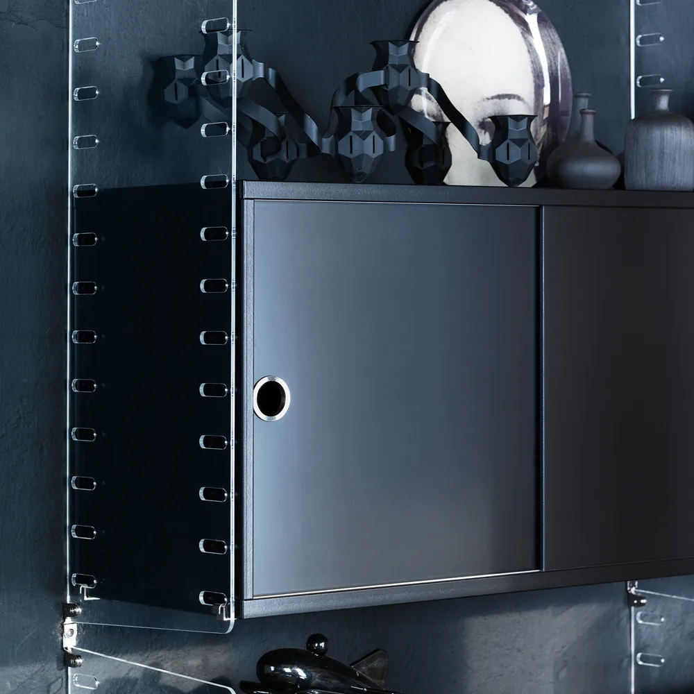 Panneau mural en plexiglas String, transparent, 50x20 cm, lot de 2 String