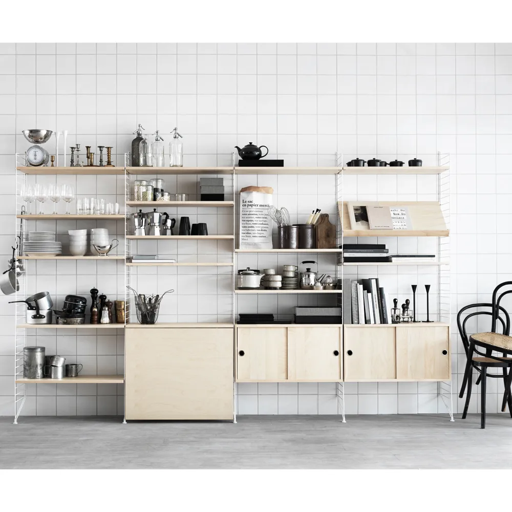 Panneau mural String, Beige, 75x30 cm, lot de 1 String