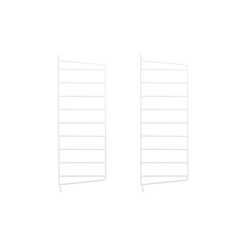 String Panneau mural String blanc, 50x20 cm, lot de 2