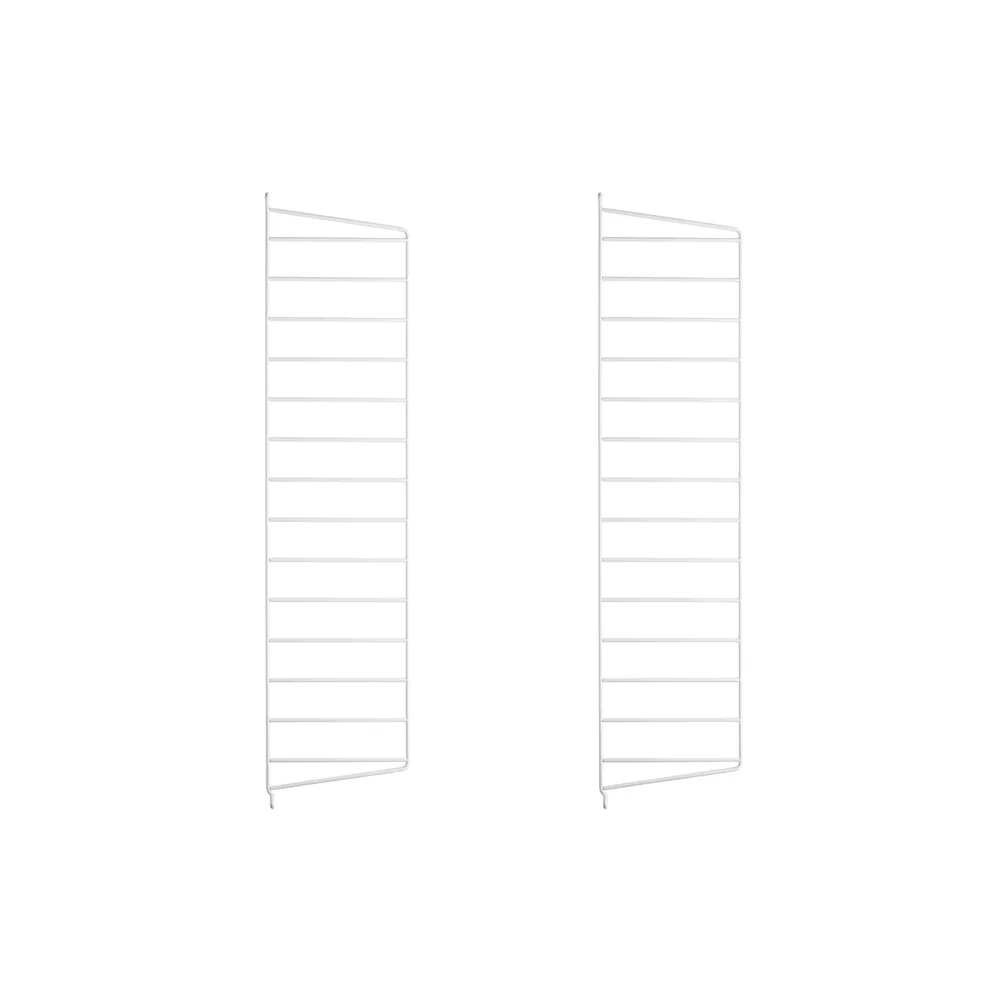 Panneau mural String, Blanc, 75x20 cm, lot de 2 String