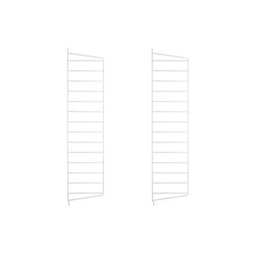 Panneau mural String - Blanc, 75x20 cm, lot de 2 - String