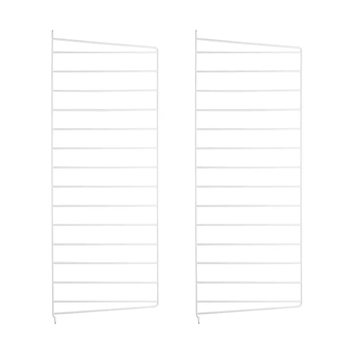 Panneau mural String - Blanc, 75x30 cm, lot de 2 - String