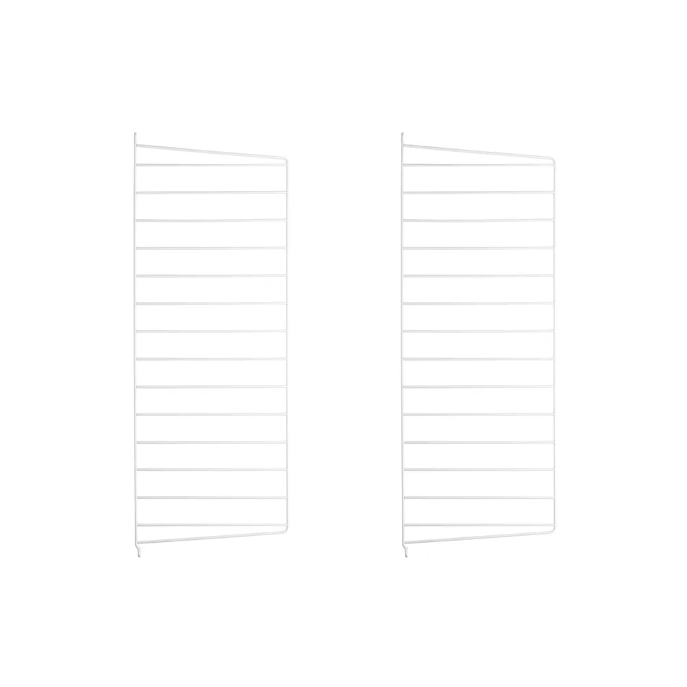 Panneau mural String, blanc, 75x30 cm, lot de 2 String