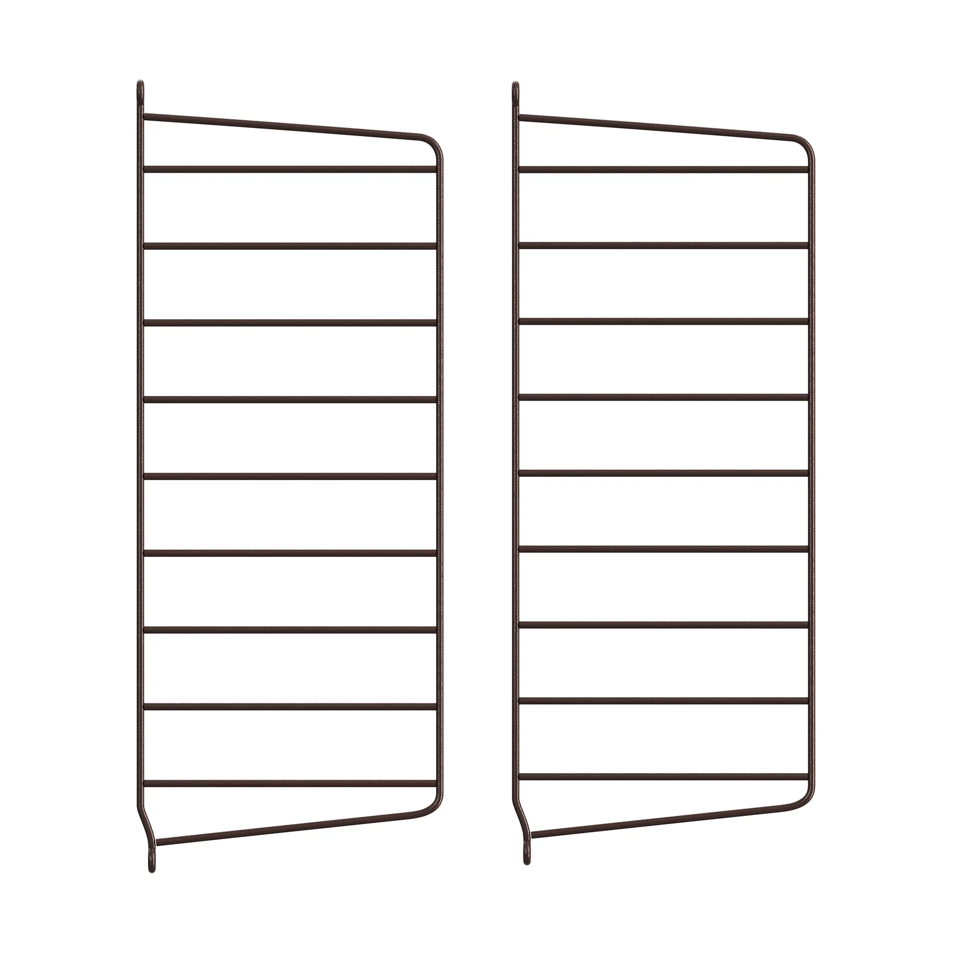 Panneau mural String, Brun foncé, 50x20 cm, 2 pièces String