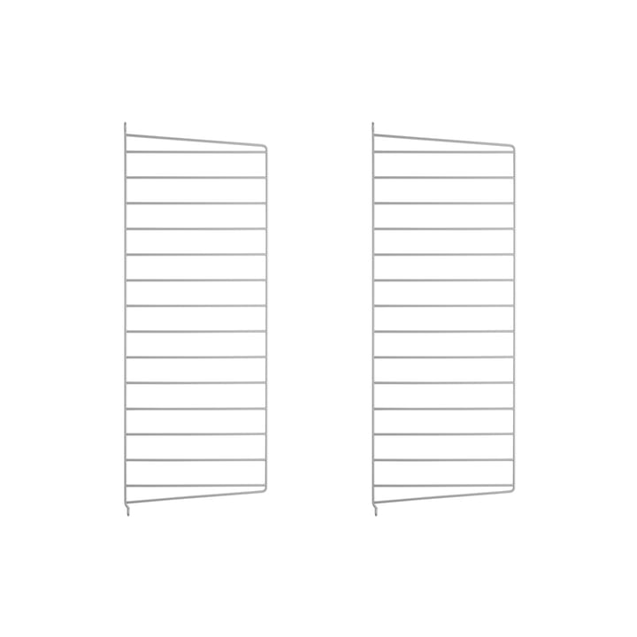 Panneau mural String, gris, 75x30 cm, lot de 2 String