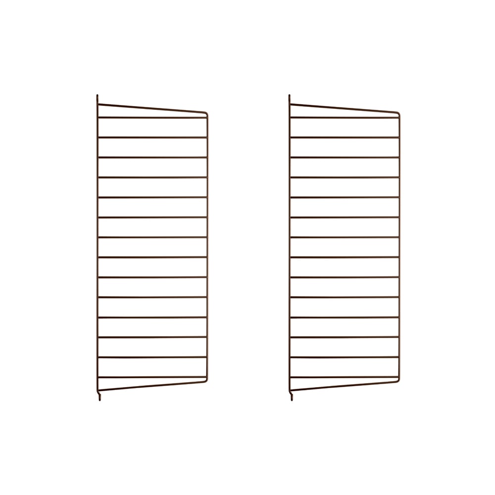 String Panneau mural String marron, 75x30 cm, lot de 2